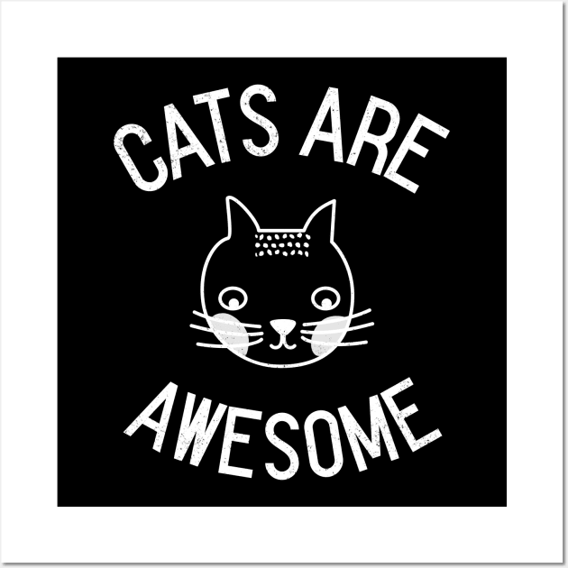 Cats Are Awesome Wall Art by juinwonderland 41